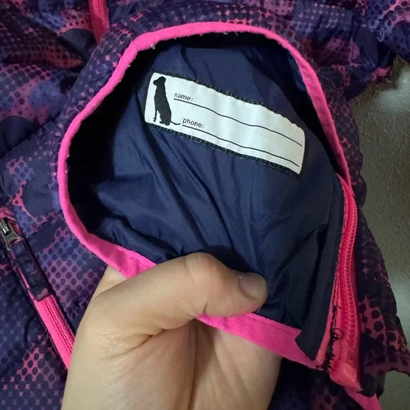 ⚡️Eddie Bauer Kids Puffer Jacket - Purple and Pink Camo Size 10/12 - Picture 3 of 4